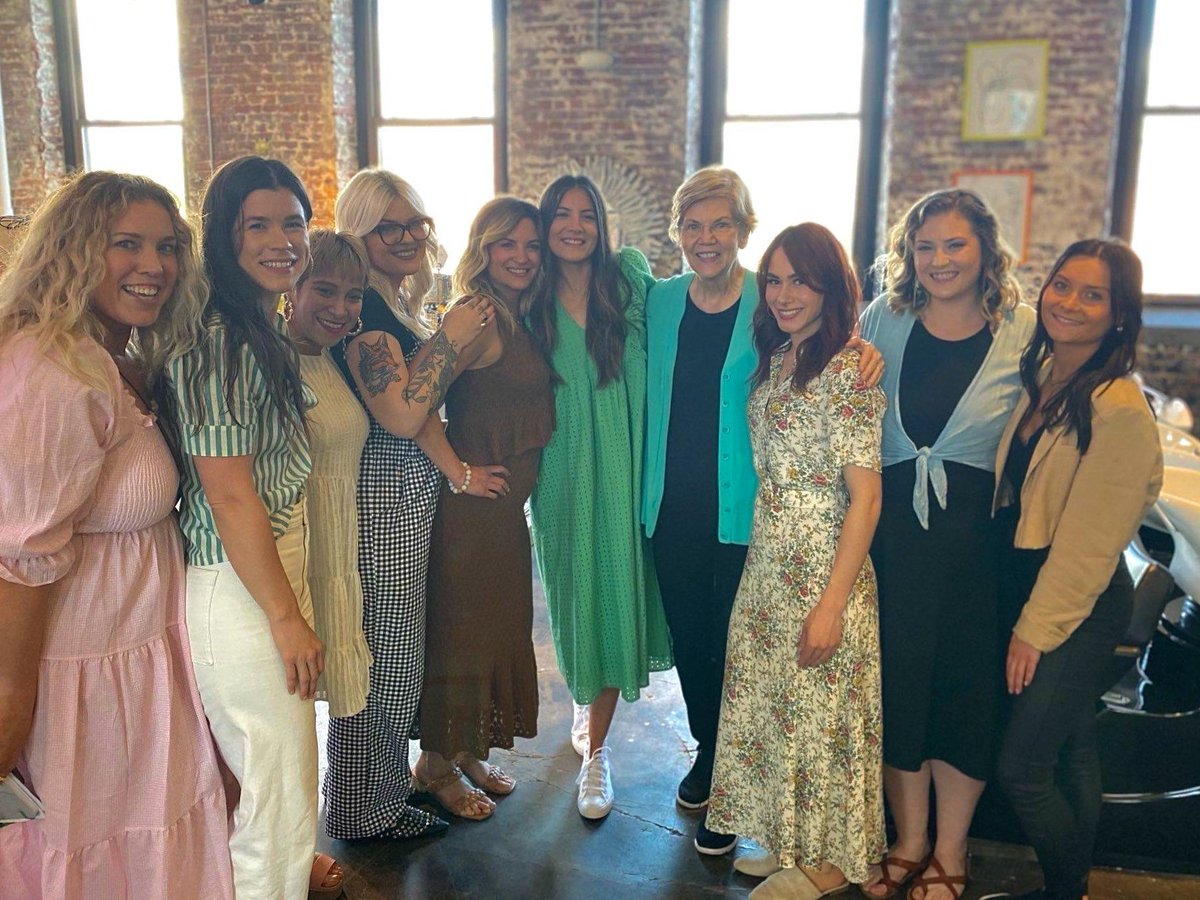Senator Warren during her visit to Holyoke, Massachusetts.