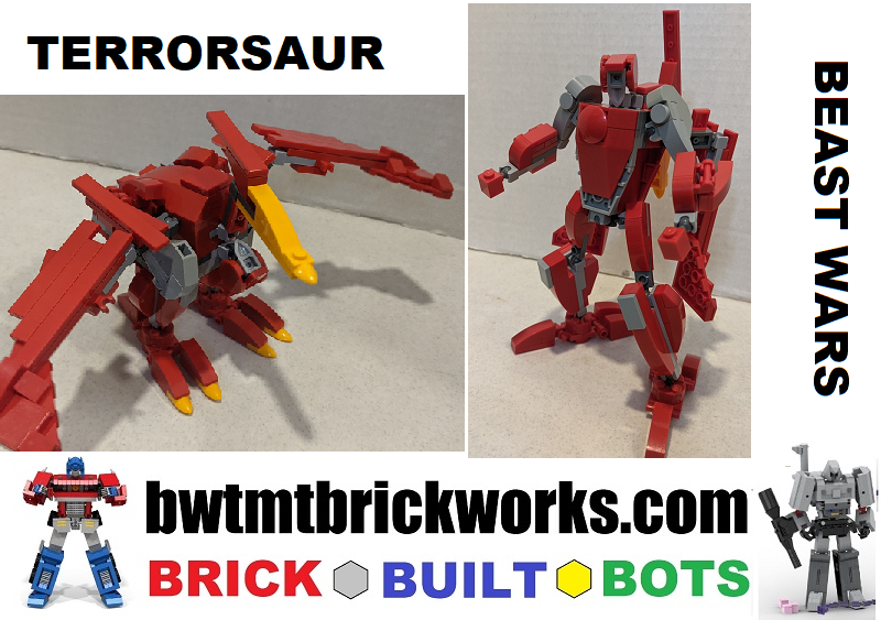 My Latest MOC - Transformers Beast Wars Kingdom Terrorsaur - media = 100% Lego bricks ... watch the transformation on youtube... youtube.com/watch?v=Q7_bPe…