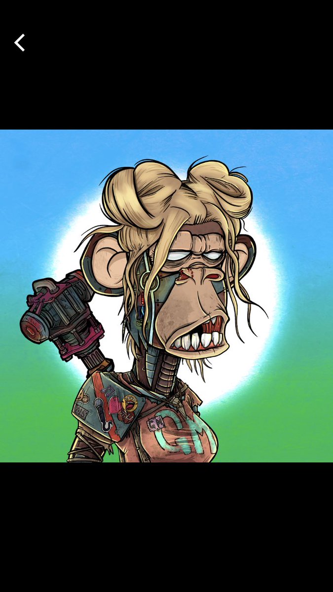 My cyborg homie is going to be one happy half ape 🦍 🤖 <a href="/AAPEQueens/">Apocalyptic Queen Apes 👑🦍</a> <a href="/apocalypticapes/">Apocalyptic Apes | 🦍</a> #AAPEQUEENS #AAPES #NFTCommunity #nftcollector #NFT #buythedip