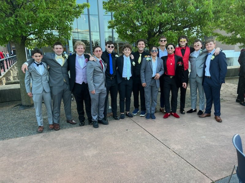 Prom Night ! They can dress up . Go Eagles 🦅