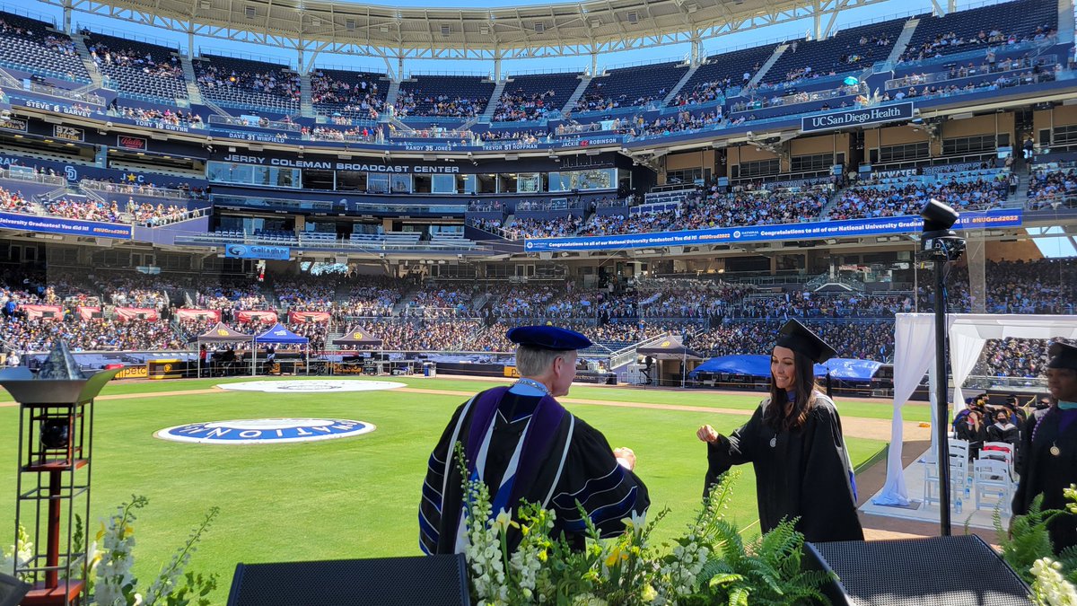 DrEricRoe's tweet photo. So impressed by all the @NatUniv graduates today and especially those from our College of Professional Studies #NUgrad2022 #NUfamilyforlife https://t.co/vNjVaJ1dgg