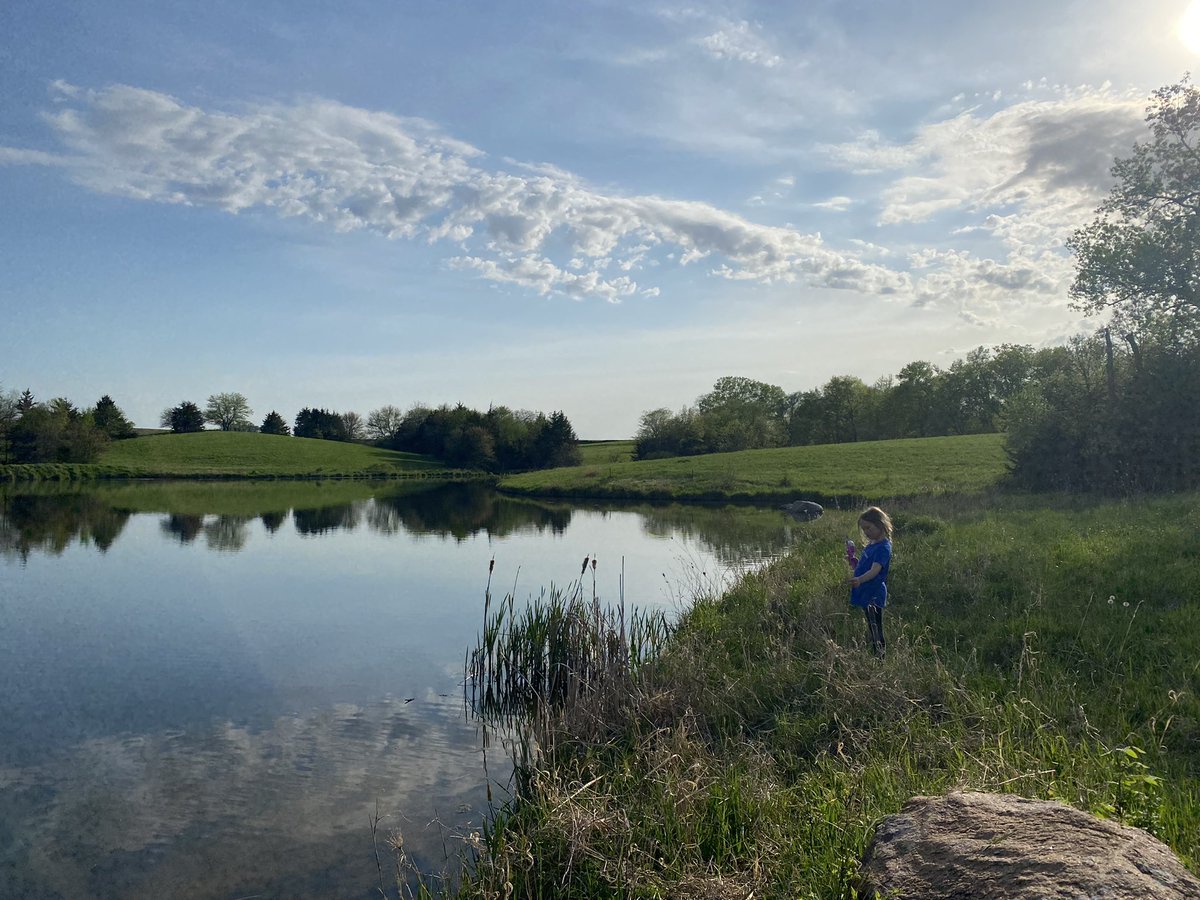 Last time at a family pond before new owners come.😔