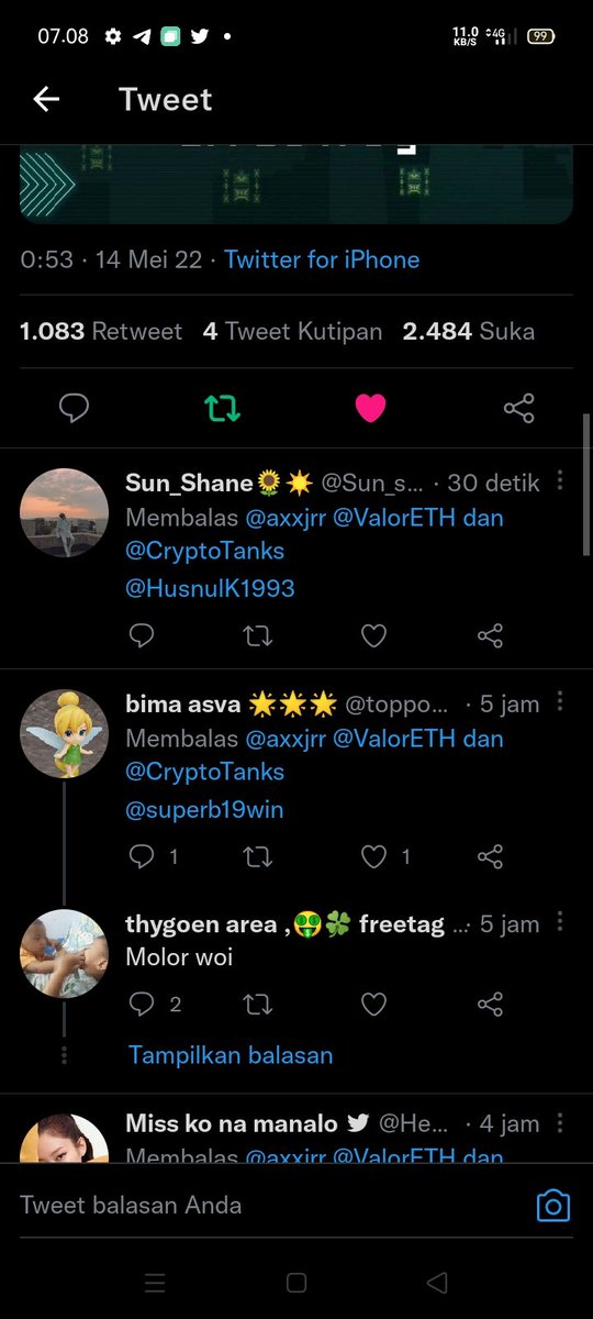 Sun_sunwiny's tweet photo. @Jopromote @ValorETH Done https://t.co/4VcKUeYCij