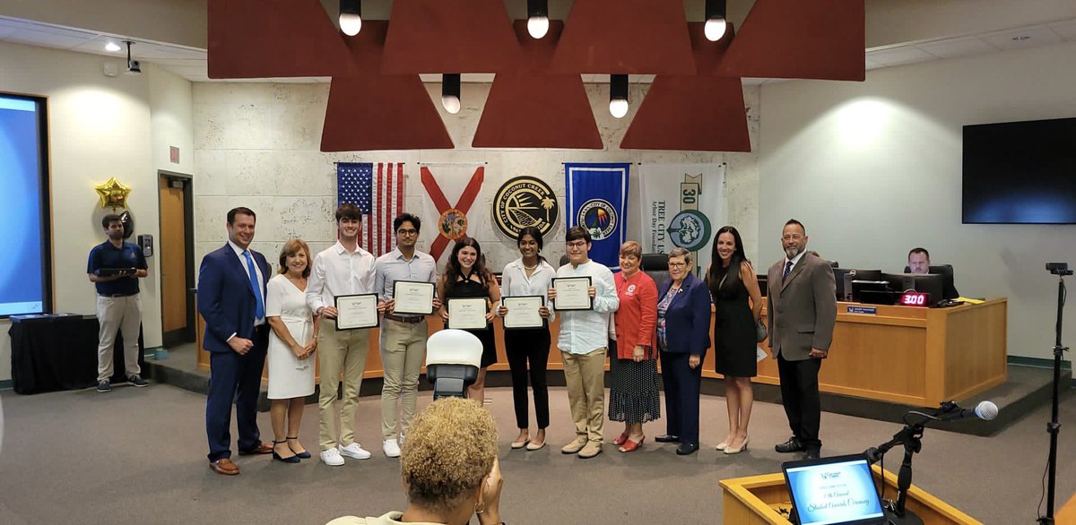 I’m humbled and honored to have received the 2022 Coconut Creek Student Award. I’m so grateful for the opportunities I’ve had by attending NBPS. Thank you <a href="/CoconutCreekGov/">Coconut Creek</a> Mayor <a href="/JoshuaRydell/">Joshua Rydell</a> <a href="/RepHunschofsky/">Representative Christine Hunschofsky</a> <a href="/NBPSEagles/">North Broward Prep</a> <a href="/TanyaSLynch/">Tanya Lynch</a>. Congratulations to the other nominees!!