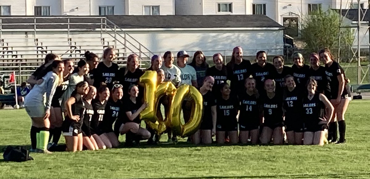 Congratulations to <a href="/cbusgirlssoccer/">Columbus Catholic Girls Soccer</a> Coach Girsch on her 💯 career win! 

Senior Katelyn B. scored twice during her first action of the season and the Sailors prevailed over AP, 8-1, for a Senior Night victory.