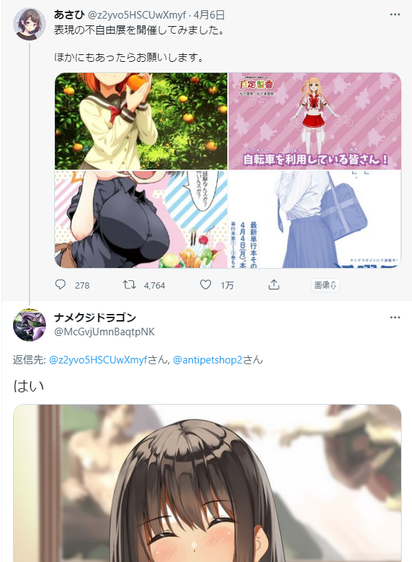 HasumiinToronto's tweet photo. 私がここ数日注視してるナメドラくんを紹介しますね。一見するとぬるいオタクアカウントで、アンチフェミとネトウヨを併発している様子。まあよくあることです。 https://t.co/LqyC5PiRhl