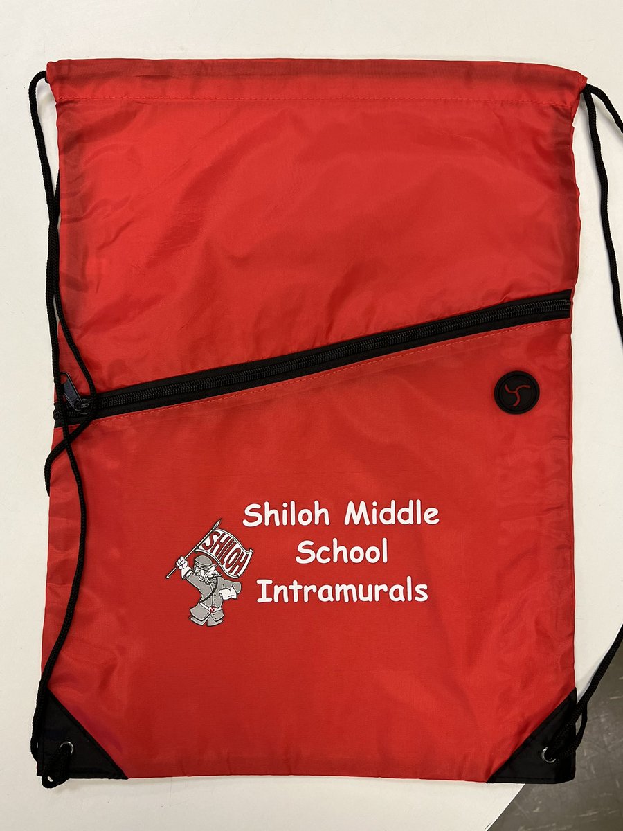 Intramural participants will be representing Shiloh this summer with their new drawstring bags! <a href="/PCSDShiloh/">PCSD Shiloh</a>