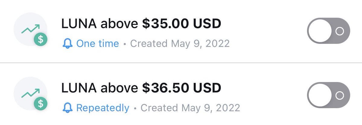 Will this alert ever get triggered? 🙃

#LUNA #TERRA #RUG #HODL

Would love to hear your input on this situation 👇