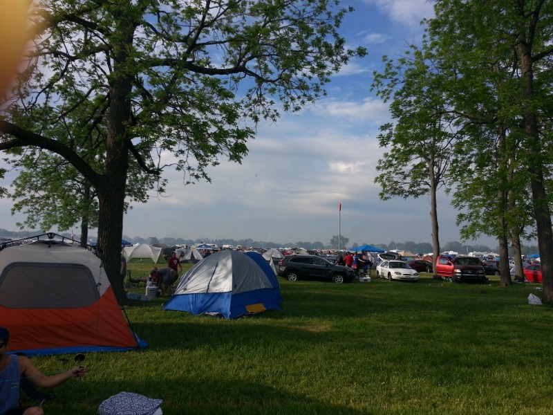 Dweber21's tweet photo. @barstoolindy Coke Lot, calm before the storm https://t.co/PQabfB4XOd