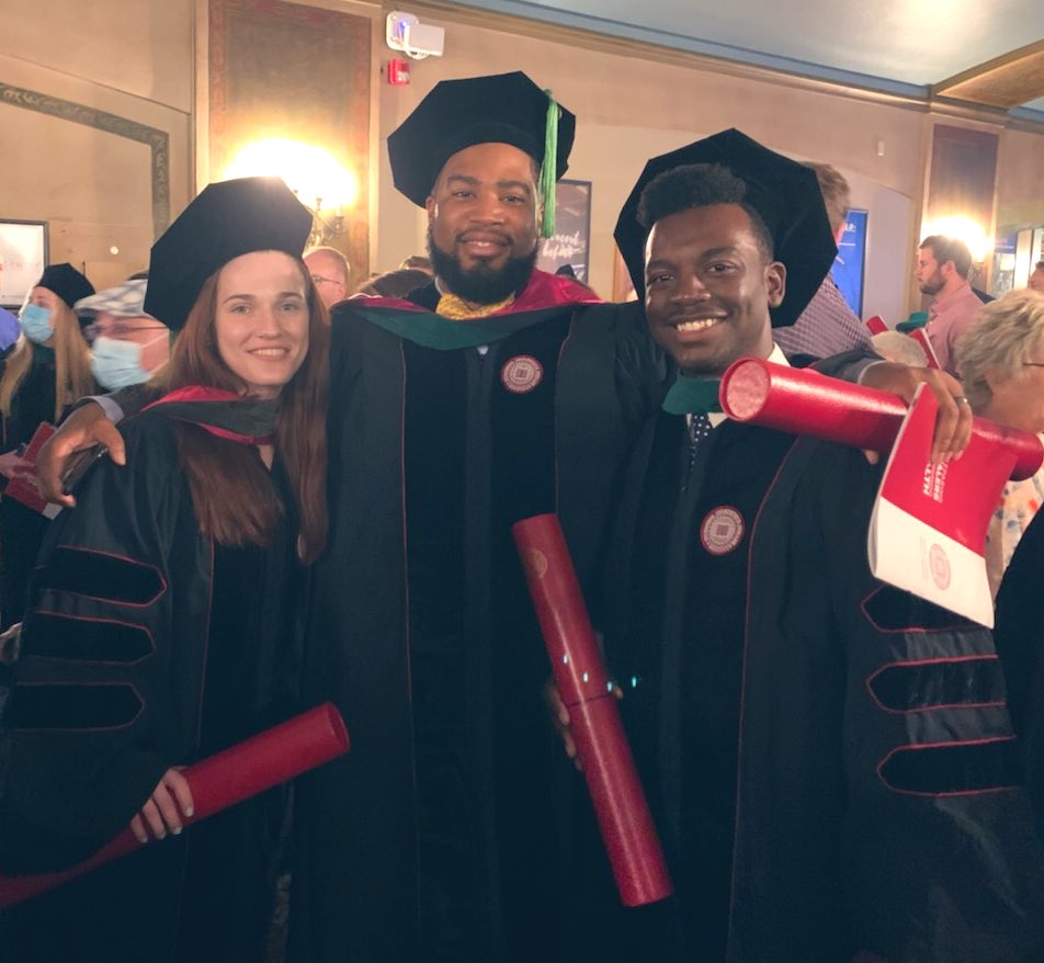 Not so subtle flex, but after 4 years with <a href="/IUMedSchool/">IU School of Medicine</a> I can officially say that I’m now a real doctor! And I’ve made lifelong friends along the way <a href="/IsaiahSloss/">Isaiah Sloss</a> @Eolyn1