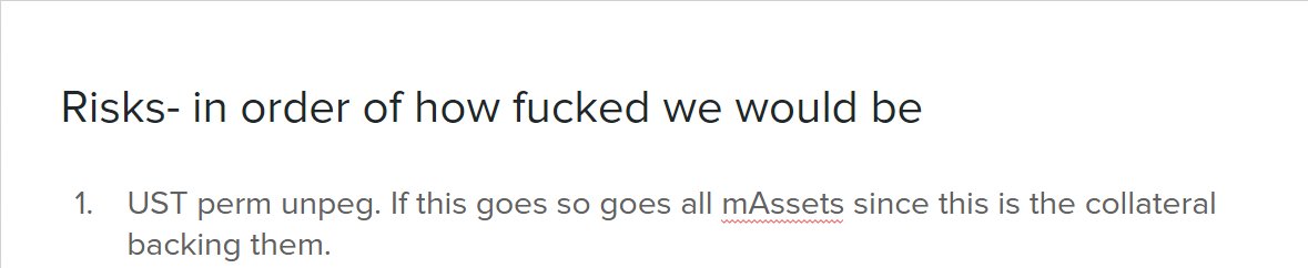 SmokeDro42069's tweet photo. From a slide presentation I made when showing some friends the Luna ecosystem last year. Lmao https://t.co/t3u1AjtHem
