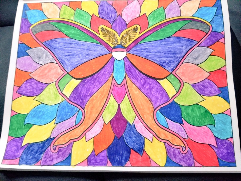 thecosmicdoc's tweet photo. #Colormeditation heals.... #color #colors #marker #crayon #art #silentretreat https://t.co/gTCvKwo39W