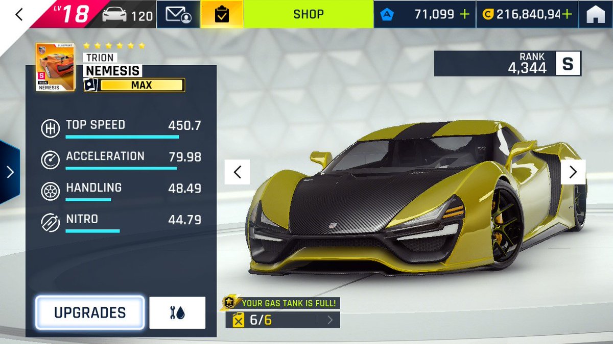 Angel18986400's tweet photo. I Finally have the trion gold!
#NintendoSwitch #Asphalt9Legends #Trionnemesis https://t.co/mWEh6uMIU1
