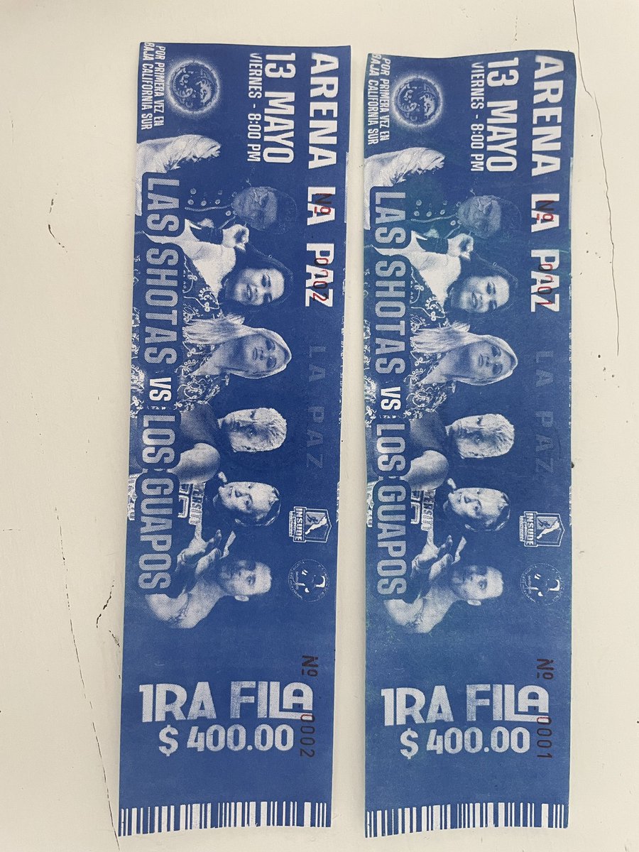 pjperdaems's tweet photo. It’s going down tonight here in La Paz, BCS! Ringside y’all, tickets 1 and 2 #GetThatCornOuttaMyFace let’s hope #NachoLibre shows up @SportsSturm @TyWalker716 @MikeSirois @Perfect_Tommy26 @PersianTexan @BeauInSantaFe https://t.co/ZCGZGei7z6