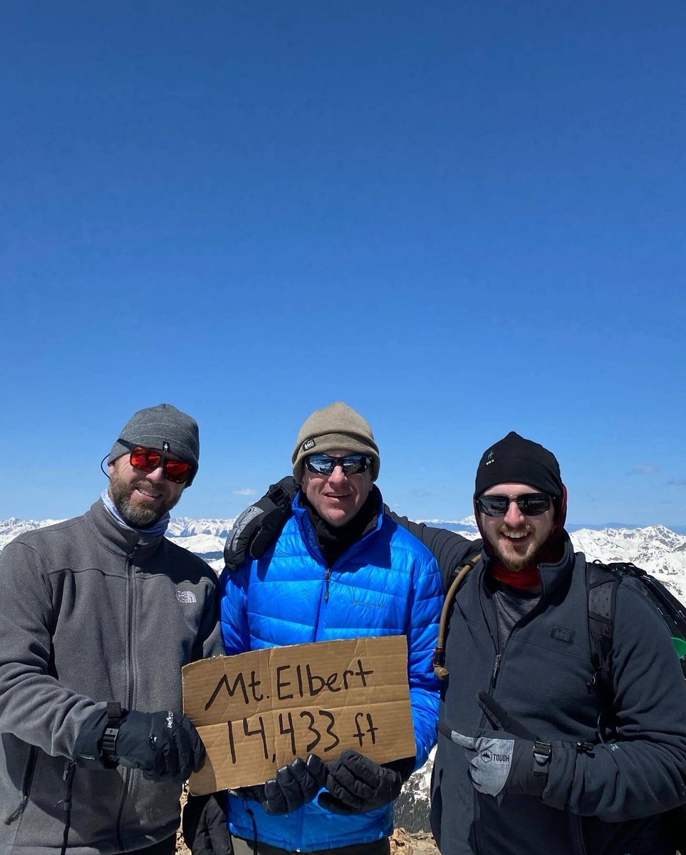 F3Alpha's tweet photo. F3 and the Ruck AO 'The Storm' can take some credit for preparing this group to hit the highest point in Colorado today. Join The Storm Saturdays at 7:00 at Halcyon. 
Congrats on this achievement Pitstop, Inseam, and Dumpster!
#F3Ruck https://t.co/b3AvjURKuy