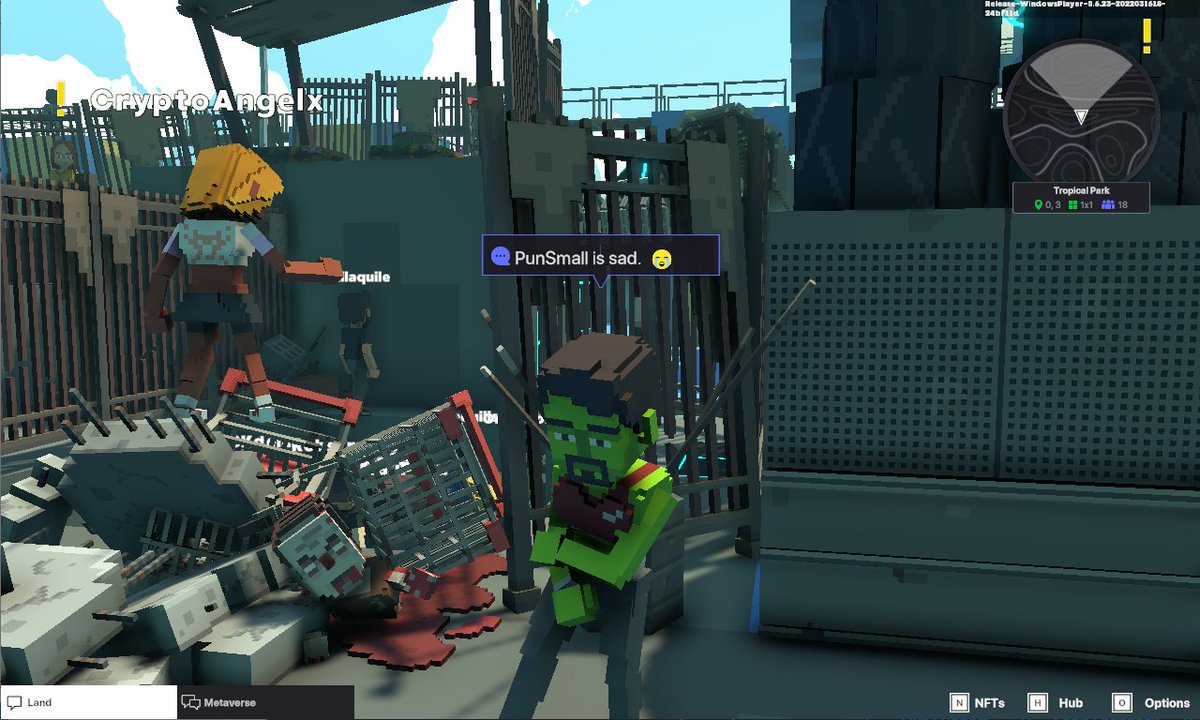 PPunsmall's tweet photo. @TheSandboxGame I'm so sad with this zombie. https://t.co/lXJzf3ghMt