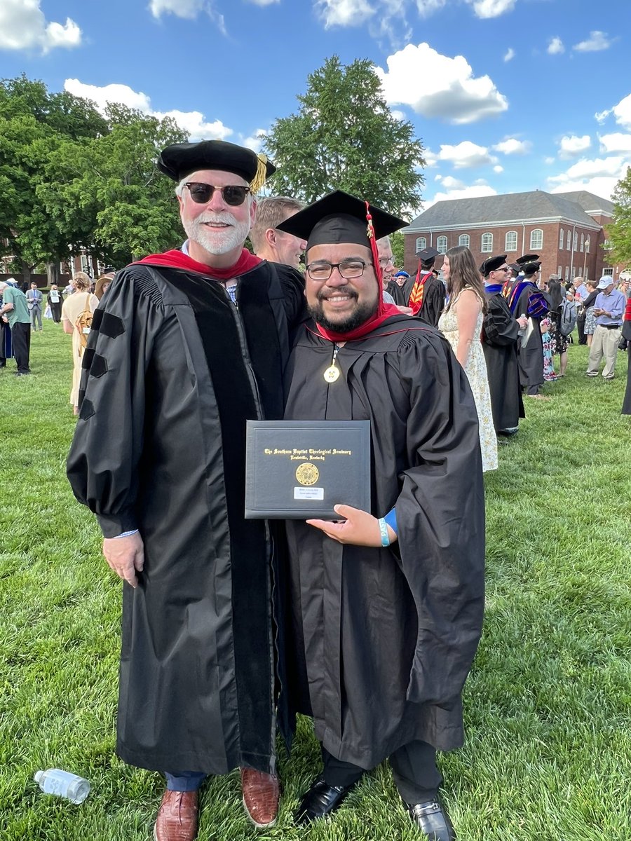 dcalebcastro's tweet photo. Thankful for Dr.@hershaelyork who has not only become a mentor but also a friend. Thank you brother for your encouragement and advice when I’ve needed it most. 
@SBTS @SBTS_Online 
#SBTSgraduation https://t.co/IeANLqrr58