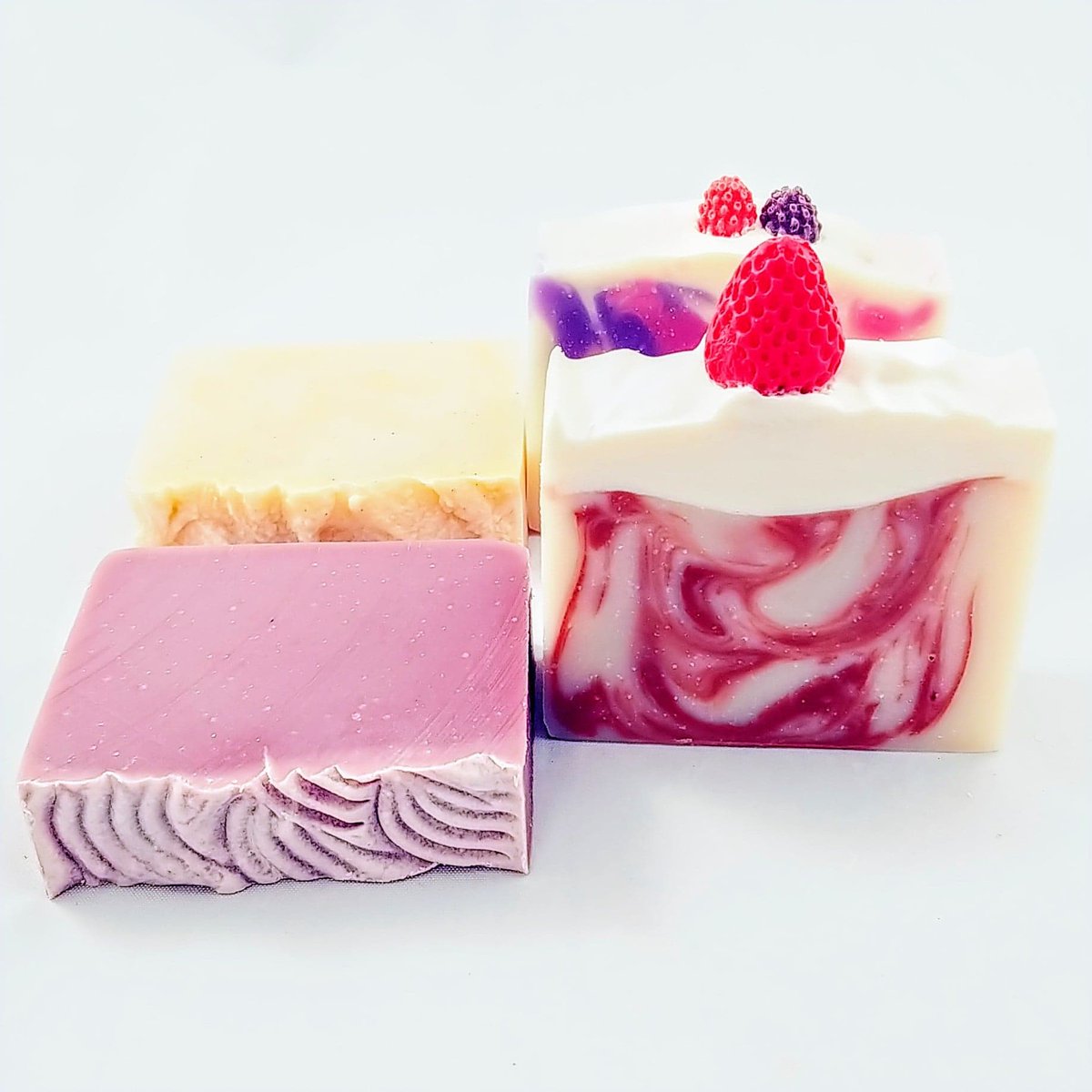 SoapHut's tweet photo. From The Soap Hut - The Berry Collection
Coming Soon - Marvelous Mulberry, Perfect Peach, Sun Ripened Berry, Strawberry Fields #soap #handmade #customorder #strawberry #fresh #pickyourown #strawberries #fruity #create #soaps #soapshare #coldprocesssoap https://t.co/81q3g2c5gq