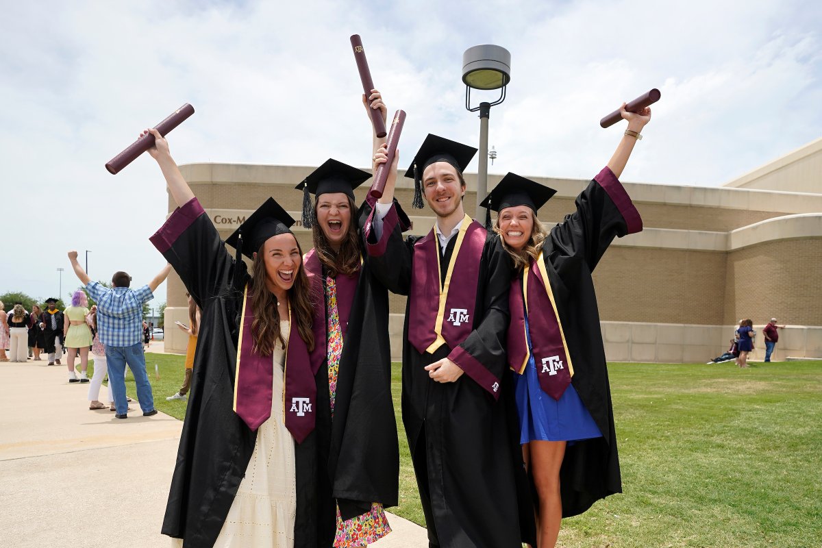 For today: congratulations! For tomorrow: good luck! And forever: Gig 'em, Aggies! #TAMUgrad