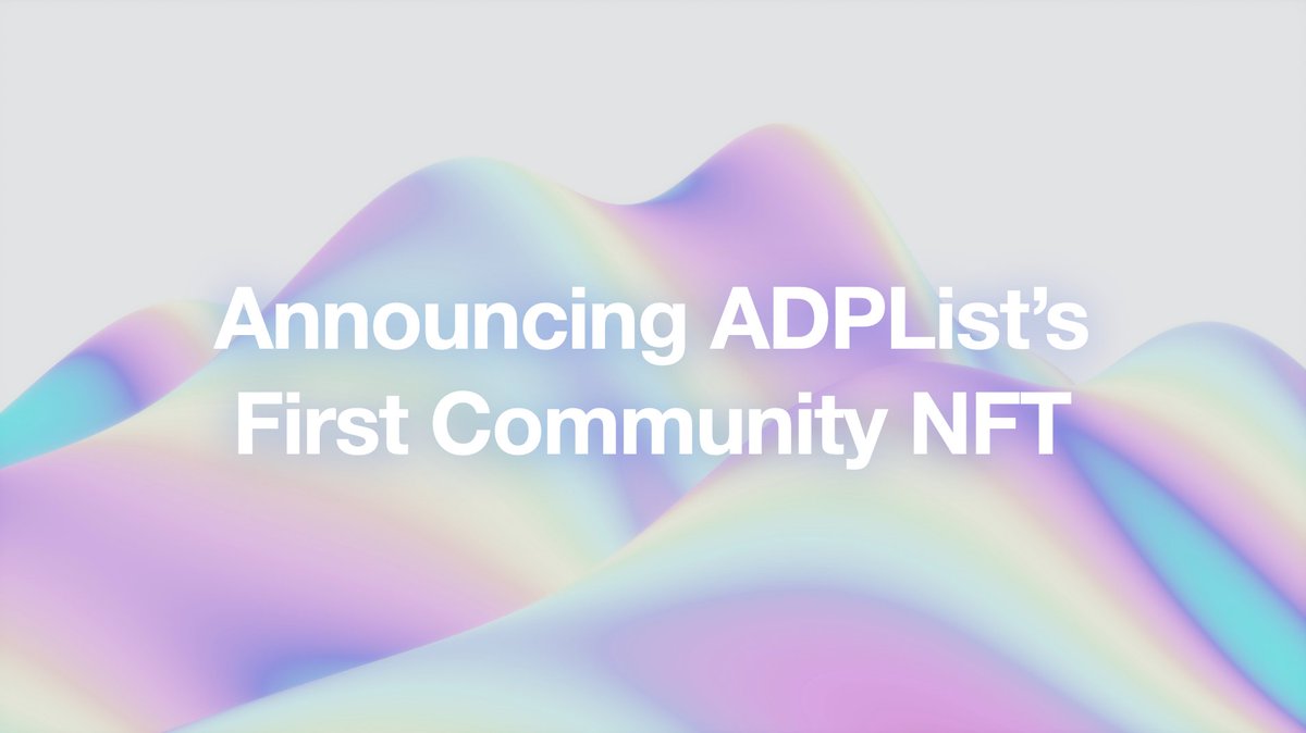 felixleezd's tweet photo. 1/ @ADPList just announced our first event NFT Badge for #ProductWeek partnered with @mintkudosXYZ.
I believe that our community should own their learnings, be recognized for it - and this is one steps we're taking towards that (disclaimer: we're not web3). https://t.co/oMvEULhTuE