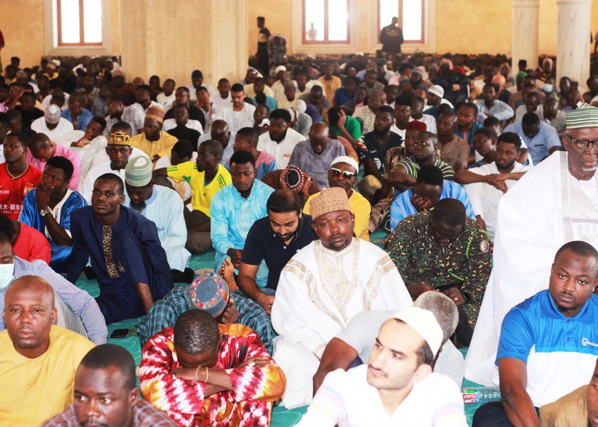 nationalmosque's tweet photo. Today, Friday, May 13, 2022, Sheikh Ustaz Ali (Madina) led the Jummah Prayer at the National Mosque of Ghana (NMG).

#JummahMubarak https://t.co/oASyztctSy