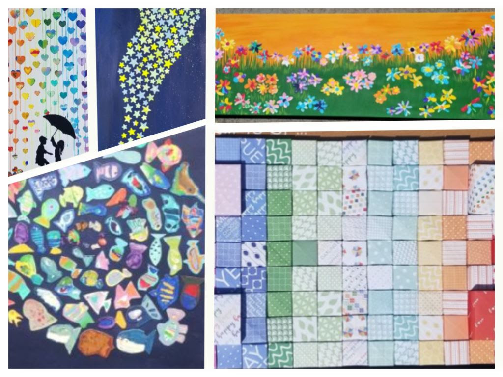 tpesfoundation's tweet photo. Bid at https://t.co/aYZWlu3zMp on beautiful Class Art ✨created by TPES students✨ under TPES parent Thu Le Leon’s artistic direction! Inspired by Foundation-funded enrichment programs, these Class Art pieces are priceless! ❤️ 🎨 https://t.co/3xErxllcUh