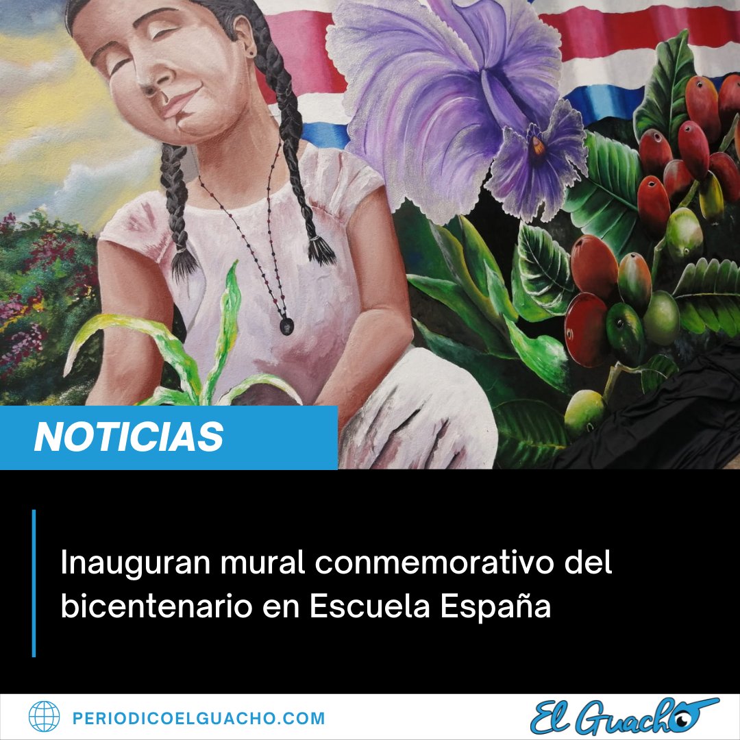 PeriodicoGuacho's tweet photo. 📰 | El mural, llamado "Belén y La Patria", fue elaborado por doce estudiantes del curso ‘Introducción al muralismo’, impartido por Yeudy Zárate de la Asociación Cultural El Guapinol.

➡️ | Lea más en https://t.co/Vwq2wlUMwG https://t.co/4E9Zwt98Pt