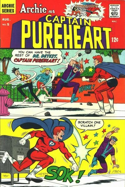 DT2ComicsChat's tweet photo. Just in case you didn't know
#Riverdale
Archie, Jughead, and Betty
really were superheroes at one point
in the comics.
#CaptainPureheart
#CaptainHero
#SuperTeen https://t.co/xUYgP3XXqQ