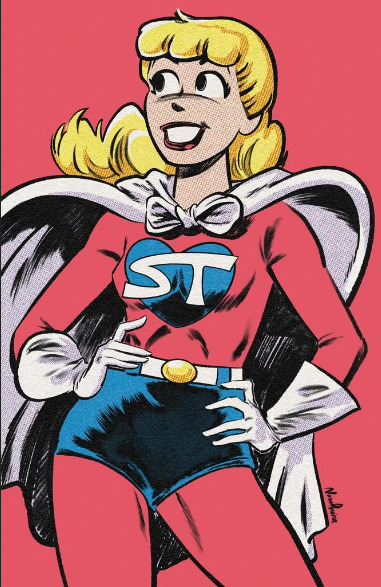 DT2ComicsChat's tweet photo. Just in case you didn't know
#Riverdale
Archie, Jughead, and Betty
really were superheroes at one point
in the comics.
#CaptainPureheart
#CaptainHero
#SuperTeen https://t.co/xUYgP3XXqQ