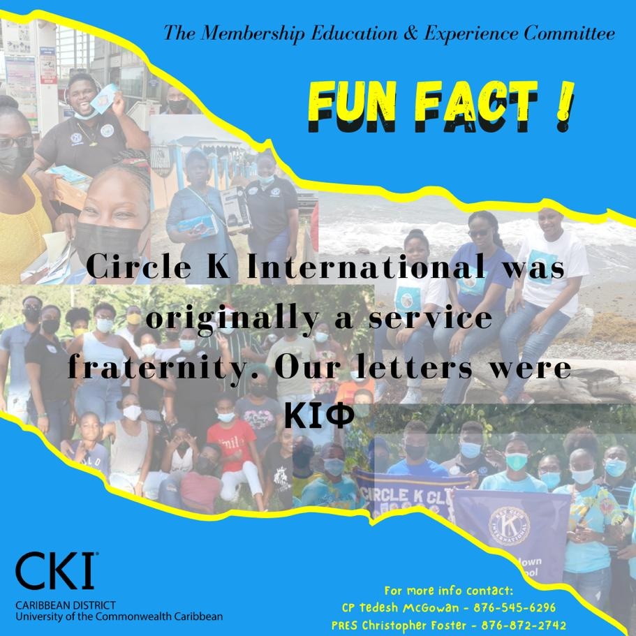 CirclekUcc's tweet photo. What do you know about CKI?
Here is a fun fact.
#ucccki #Facts #ckieducation https://t.co/WecybXg5sA