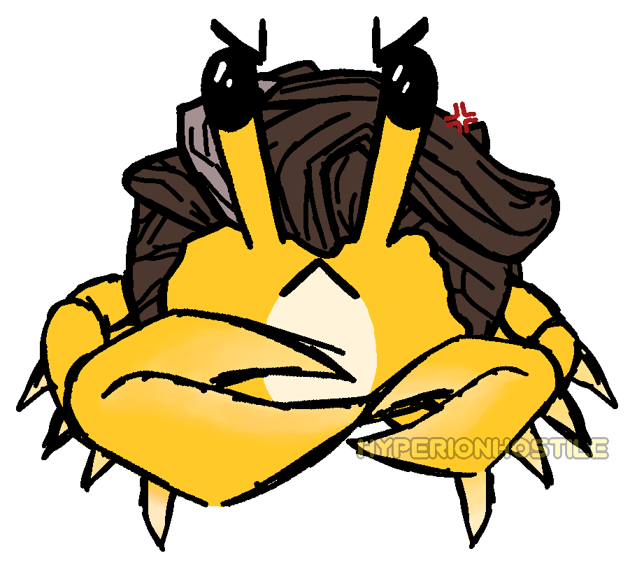 today, I drew handsome jack as a crab. why? ... idk.
