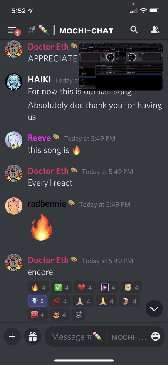 Shoutout @MoshiMochiNFT  for turning up so hard with us 🦾⛓