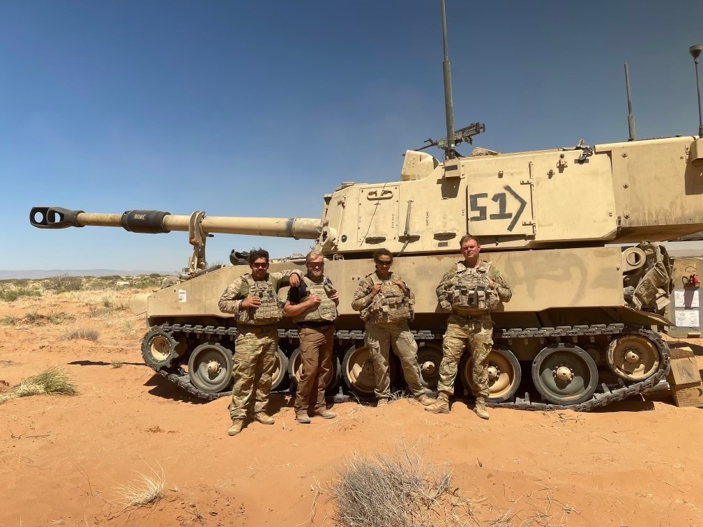 2ABCT1AD's tweet photo. The best way to understand the demands that Soldiers face is by getting first-hand experience. 

Coach Andy, strength and conditioning coach with 4-27 FA, traveled out to the recent field exercise to observe. https://t.co/Ryex515msU