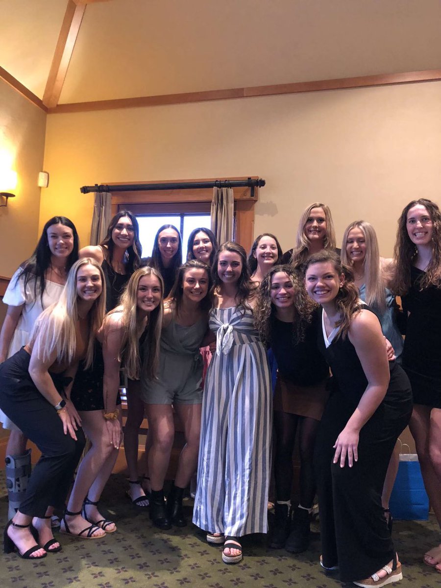 MSUBobcatsWBB's tweet photo. We had an incredible time celebrating the season last evening! Congratulations to our seniors @atvansickle @mocchighooper @SophiaSeffrood 🎉 We look forward to following along for your next journey💛 https://t.co/8m8tDlS4Xu