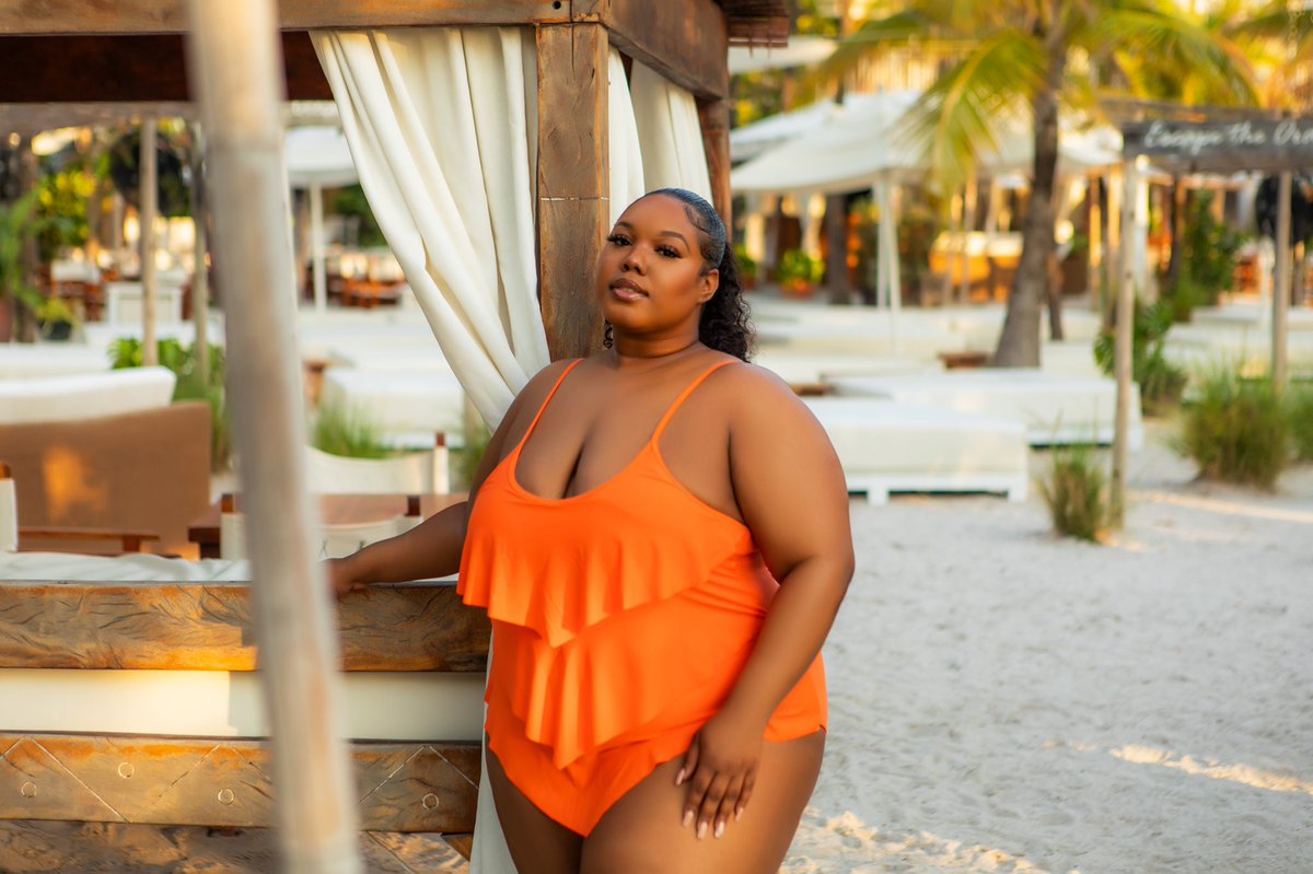 CurvyFox's tweet photo. Orange you glad we dropped “Ruffle Their Feathers” in this color! 🍊🧡

Shop all of your favorite styles in new shades on https://t.co/tzbdDTBSaQ

#curvyfox #plusswimwear #everybodyisabikinibody  #plussizefashion #honormycurves #plussizeswimwear #celebratemysize #psstyle https://t.co/M87flH8gL2