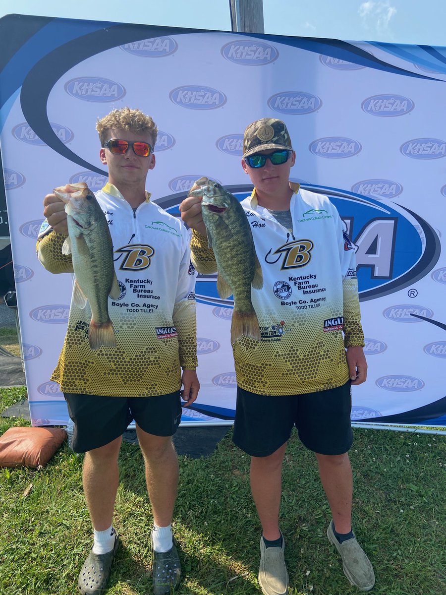 BRNNews25_26's tweet photo. KHSAA State Bass Fishing Tournament:
Out of 89 boats, Boyle qualified two sets of anglers for this week's state championships.

Brayson Claunch and Cameron Owens placed 30th with 7 lb 8 oz.  

Jackson Smith and Lawson Hon came in 58th with 3 lb 11oz.
#rebelpride https://t.co/D24BsWIx9s