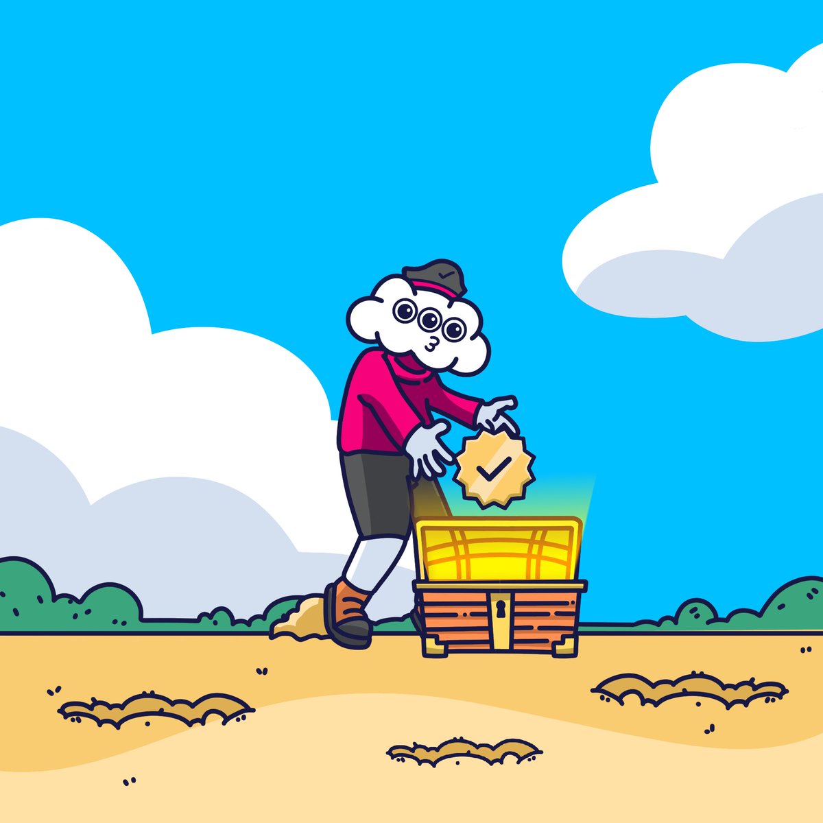 thank you <a href="/opensea/">OpenSea</a> 🥰

our collection is finally verified ☁️