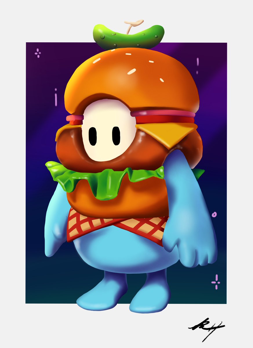 ronandezart's tweet photo. tb to this Fall Guy #fallguys #fallguysart #art #Procreate https://t.co/JrSQ4oCGOY