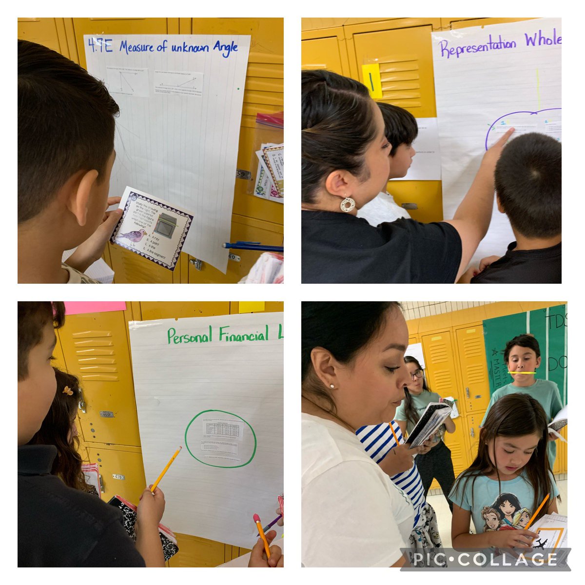 MRomero_EPISD's tweet photo. Friday afternoons are for math gallery walks! Thank you @VanessaDiaz_TDS and Ms. Ocampo for your tireless efforts to support kids and keep them engaged! #HeartAndSol❤️&☀️ https://t.co/sEYLBbsOKf
