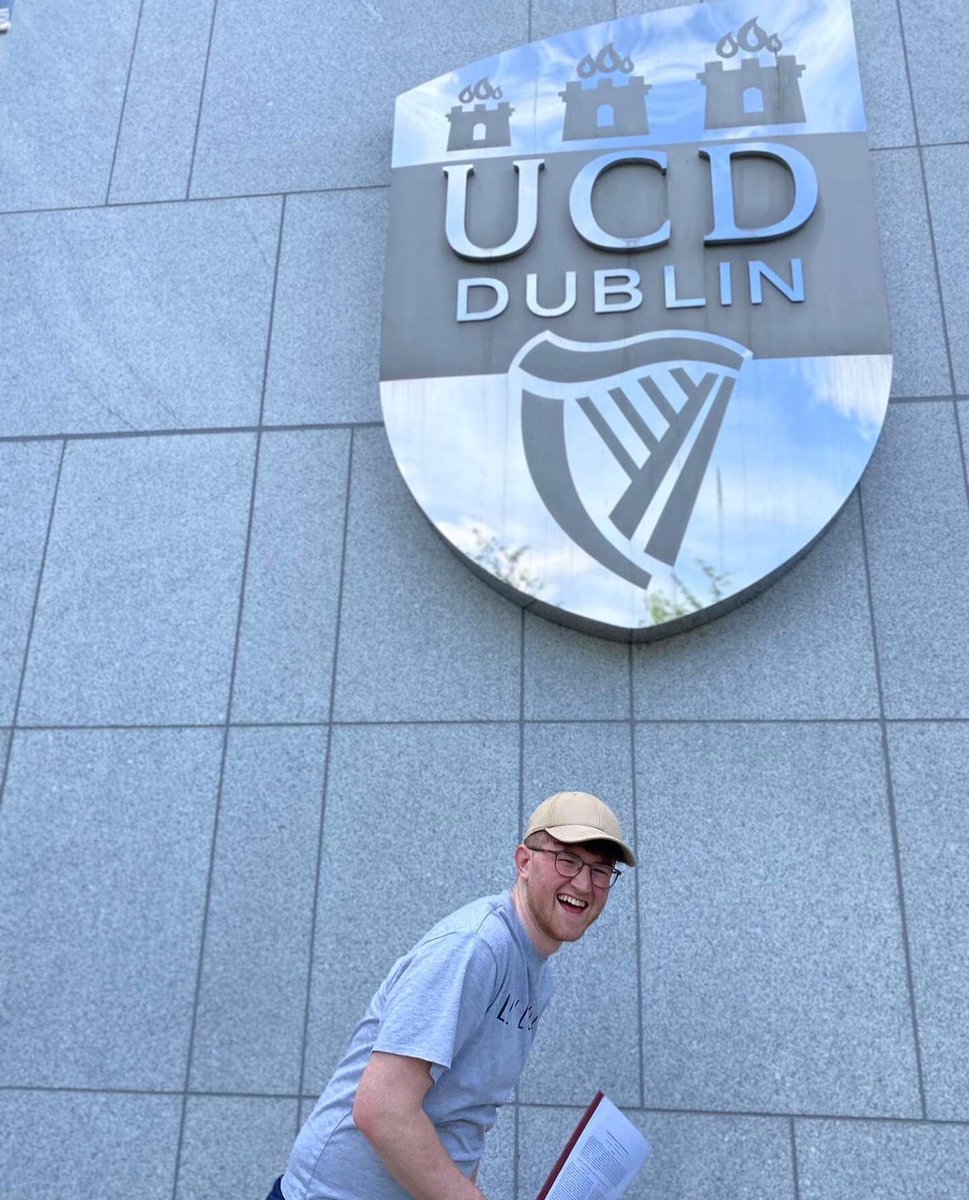 Joemlfisher's tweet photo. And just like that, we’re finished up 🤪 Thank you for the last four years @ucddublin ❤️ Memories and friends made for life 🥰 https://t.co/358FneCLly