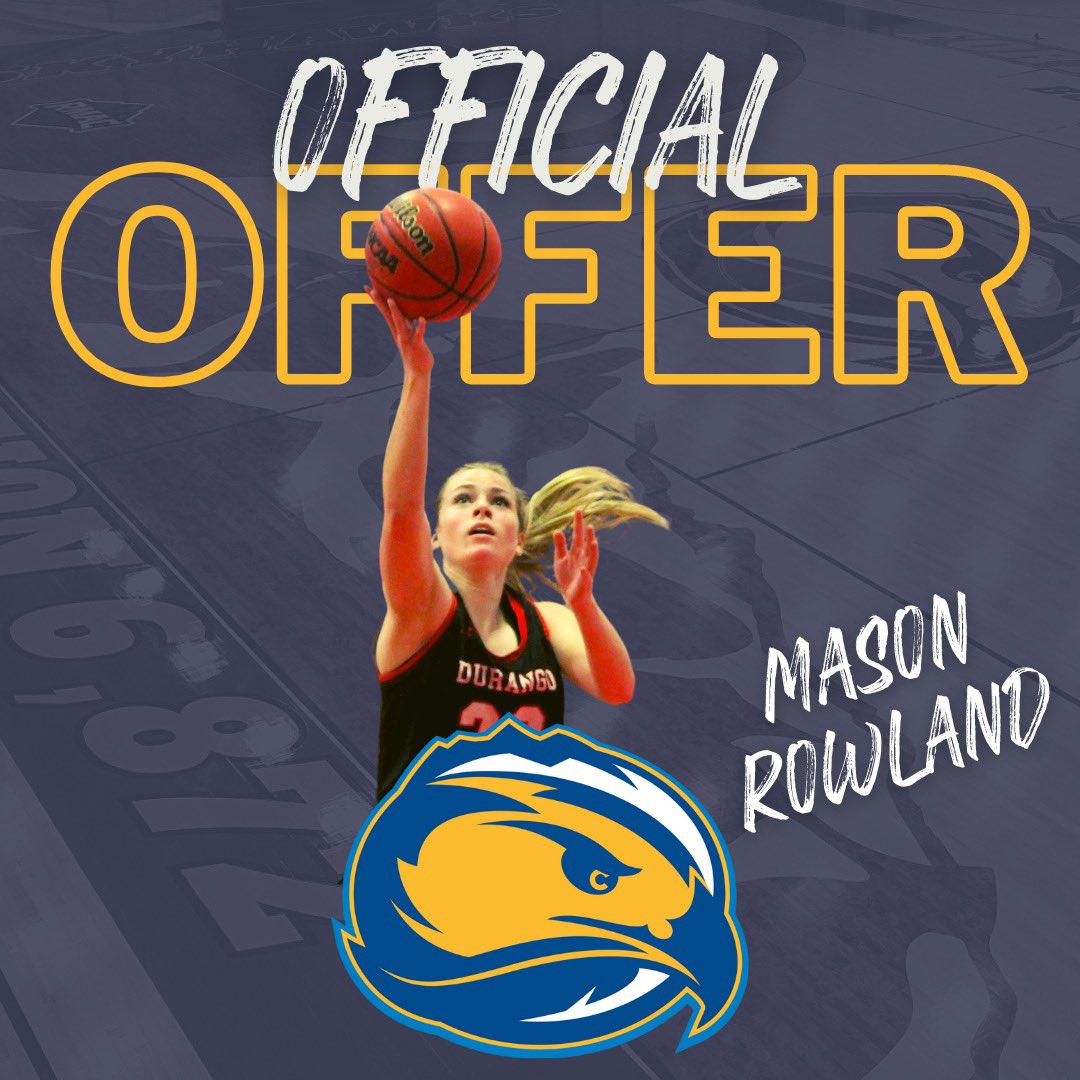 Mason Rowland (@masonrowland20) on Twitter photo Iโm very appreciative and excited to announce I have received my first offer from Fort Lewis College! Thank you <a href="/TheTaylorHarris/">๐
ฃ๐
๐
จ๐
๐
๐
ก ๐
๐
๐
ก๐
ก๐
๐
ข</a> <a href="/FortLewis_WBB/">Fort Lewis Womenโs Basketball</a> Iโm very appreciative and excited to announce I have received my first offer from Fort Lewis College! Thank you <a href="/TheTaylorHarris/">๐
ฃ๐
๐
จ๐
๐
๐
ก ๐
๐
๐
ก๐
ก๐
๐
ข</a> <a href="/FortLewis_WBB/">Fort Lewis Womenโs Basketball</a>
