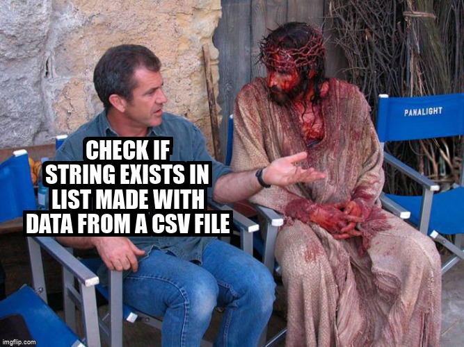overflow_meme's tweet image. Check if string exists in list made with data from a csv file stackoverflow.com/questions/7223… #list #string #typeconversion #csharp