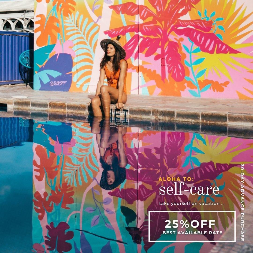 SELF CARE: Take yourself on a vacation! 🌺🌴

#HAWAII is waiting for you! Book our "30-Day Advance Purchase" and come ALOHA with us! 

Book by May 31, 2022 for a stay now through December 22, 2022. bit.ly/3LOaXAv