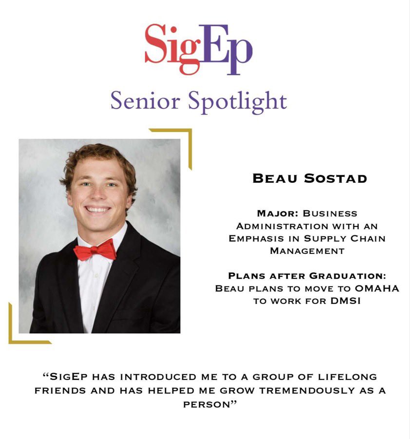 Our last two Spotlights go Alex Kemp and Beau Sostad! 

Congratulations to you both, and we can’t wait to see what you accomplish!