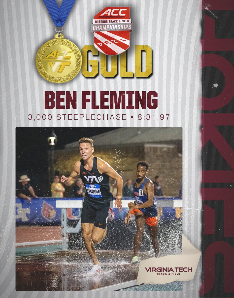 The 𝙂𝙊𝙇𝘿en Rule:

If there's a steeplechase, the Hokies are going to win it 🦃🥇