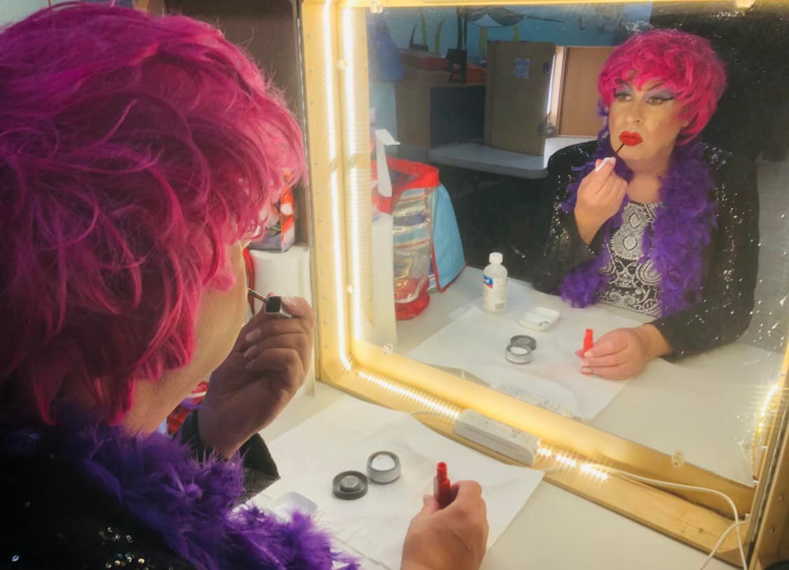 Ruby is getting recognized from her ever-so-brief and blurry cameo on Episode 2 of the new #KidsInTheHall  series. Not sure how. Must be the hair! It was a great day on set, regardless! #dragqueen