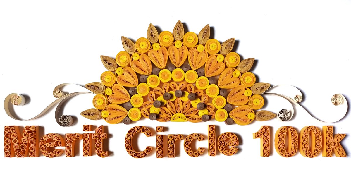 Kkwiling's tweet photo. @MeritCircle_IO My entry for Merit Circle 100k.

"TYPOGRAPHY X MANDALA PAPER QUILLING"

A traditional art work using Paper. https://t.co/1iE1XGTFLr