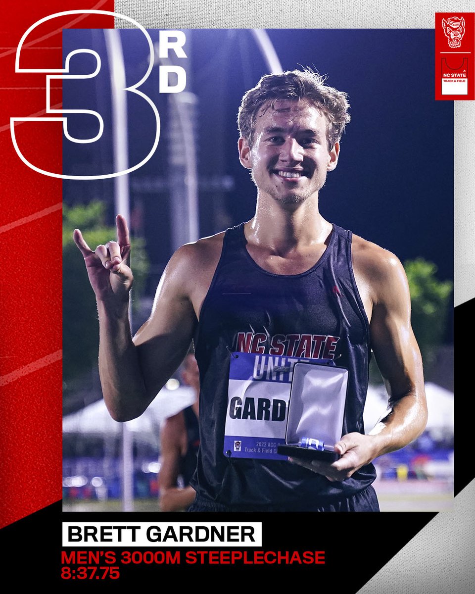 𝙋𝙊𝘿𝙄𝙐𝙈 𝙁𝙄𝙉𝙄𝙎𝙃

HUGE performance by Brett in the men's 3000m steeplechase tonight earns him a bronze medal finish! He runs the fourth-best time in program history with an 8:37.75 that ranks 13th nationally. 

#GoPack | #PackDistance | #ACCOTF