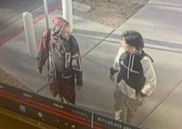 LVMPD's tweet photo. Detectives are seeking the public's help to identify three subjects involved in an arson fire in downtown Las Vegas on March 26. If you recognize these subjects, please contact police or @CrimeStoppersNV.

Click here for more: https://t.co/TWUetfd838 https://t.co/5dPZVsWIUF