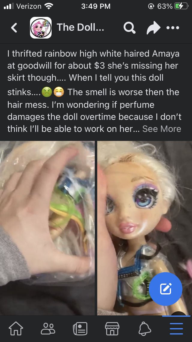 itzadollzworld's tweet photo. Figured I’d post this here as well. Currently working on her🫶 kinda tired….. 
IG: itz.a.dollzworld
Tiktok: thedollysquad
-
-
#doll #rainbowhigh #Dollcollector https://t.co/EBBwmj2f65